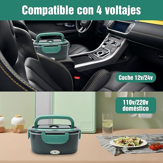 fiambrera eléctrica 2 en 1