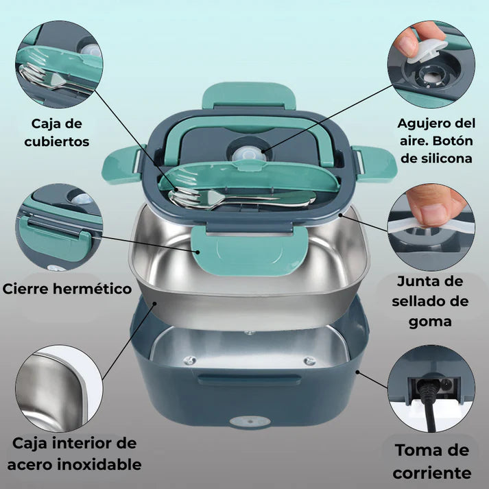 fiambrera eléctrica 2 en 1