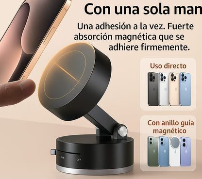 Soporte magnético 360 con ventosa